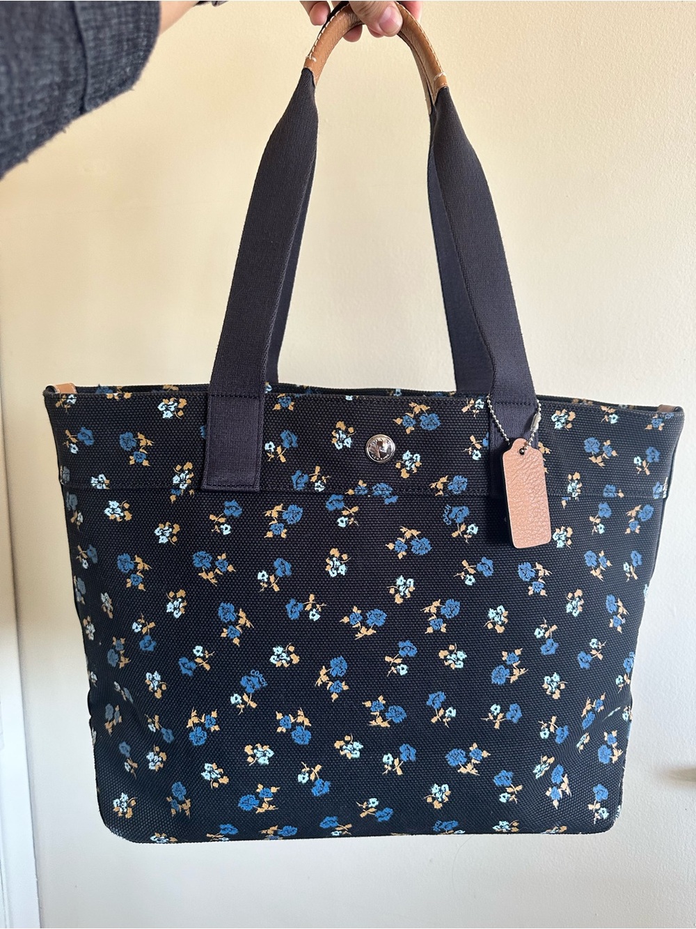 Coach Floral Print Large Tote